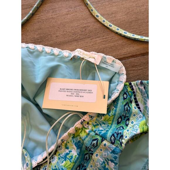 NEW NWT Ramy Brook Printed Raina One Piece size Small - Picture 6 of 7